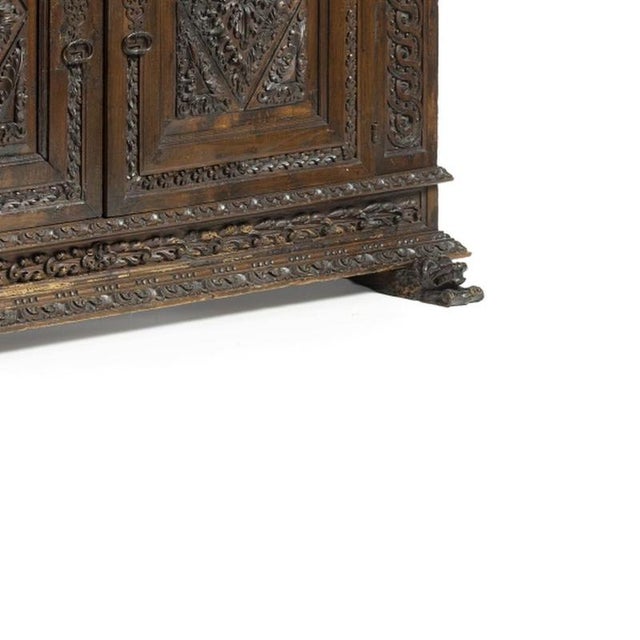 Antique Portuguese Credenza in Chestnut, 1700s For Sale - Image 5 of 6