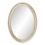 19th Century Large Silverleaf Oval Mirror For Sale