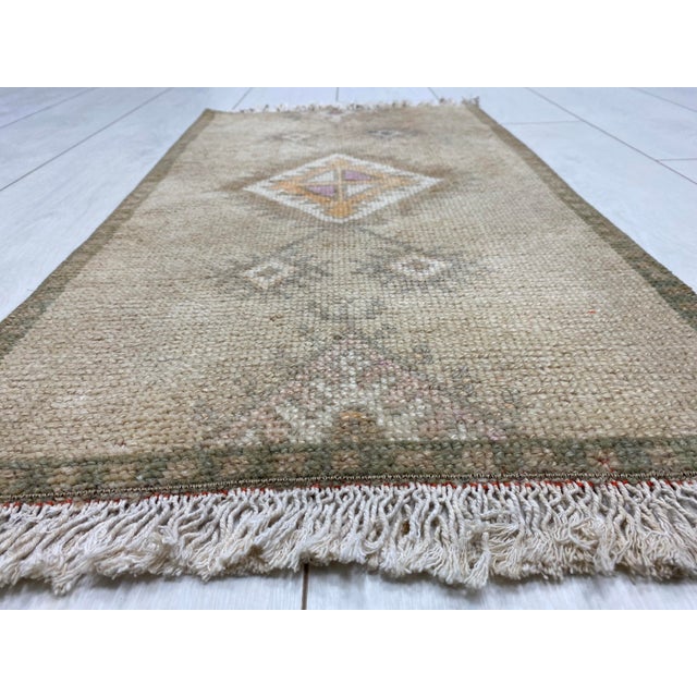 Handmade wool carpet in Turkish Anatolia , Vintage Oushak Rug,Turkish Vintage Anatolian Rug, Handmade wool Rug . One Of...