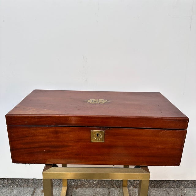 Wood Late 19th Century Travel Desk in Wood, England For Sale - Image 7 of 18