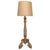 Wood 20th Century Italian Giltwood and Mirrored Floor Lamp or Torchère With Lampshade For Sale - Image 7 of 7