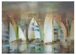 Zigmunds Snore, Regatta, 2019, Watercolor on Paper