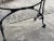 Antique White Authentic French Iron & Stone Bistro Table For Sale - Image 8 of 10