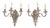 Antique French Silver Plated Wall Lights, 1890s, Set of 2 For Sale