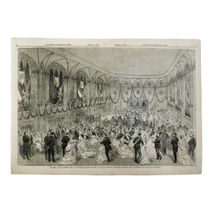 1873 Canadian Illustrated News Magazine, the Citizen's Ball