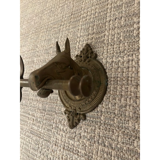Bring timeless equestrian elegance to your entryway, mudroom, or luxury bathroom with this substantial 41-inch solid cast...