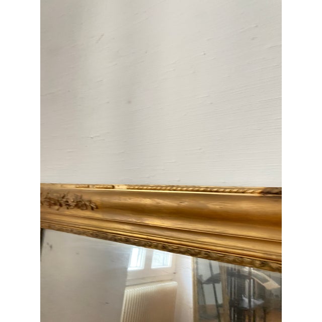Large Regency Mirror in Gilded Wood, 19th Century For Sale - Image 6 of 12
