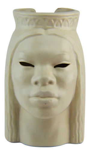 Doane Powell Polynesian Head Sculpture Lamp