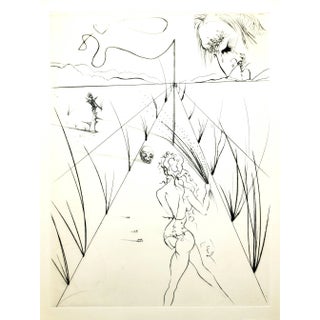 Salvador Dali - Venus in Furs - Original Stamp-Signed Etching 1968 For Sale