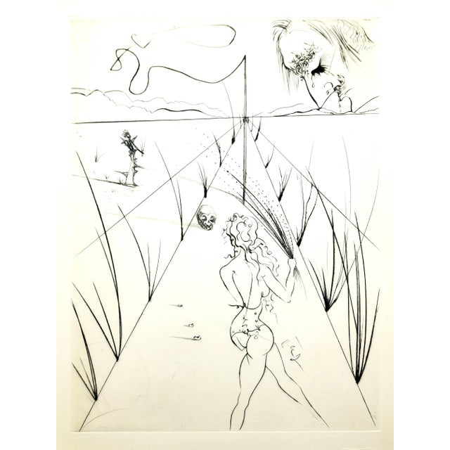 Salvador Dali - Venus in Furs - Original Stamp-Signed Etching 1968 For Sale