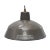 Vintage Industrial Brown Enamel Factory Pendant Lamp For Sale