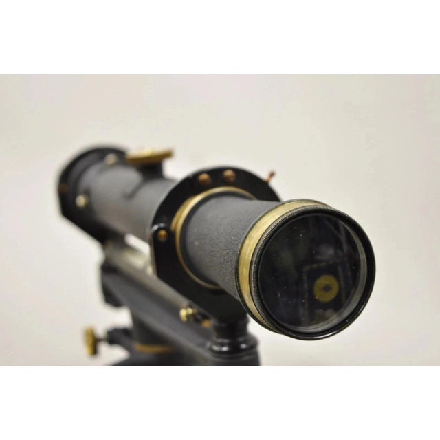 Early 20th Century Antique Keuffel & Esser Co 141547 Surveyors Compass in Case W Wooden Tripod Base For Sale - Image 5 of 12