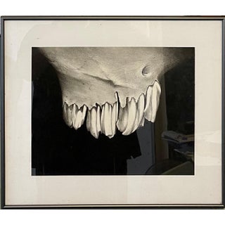Erica Child Prud’homme, Charcoal Drawing Abstract Teeth Bone Erica Child Prudhomme American Woman Artist, 1994 For Sale