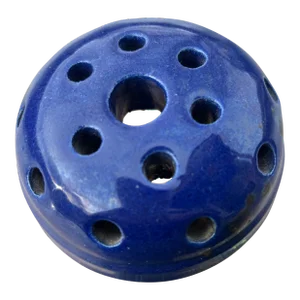 1930s Heavy Royal Blue Pottery Frog