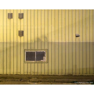 Contemporary Night Photograph "Corrugated Wall" by John Vias For Sale