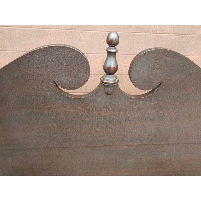 Victorian Mahogany Full Size Poster Bedframe, Circa 1840s For Sale - Image 9 of 11