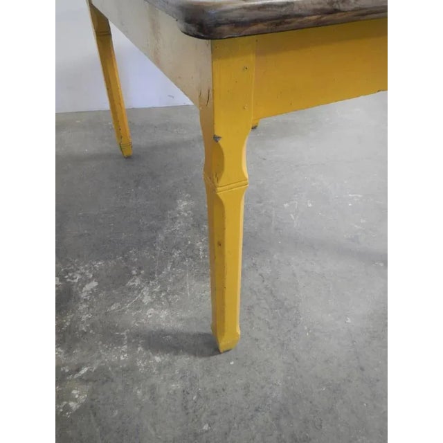 Fir and Chestnut Dining Table, 1960s For Sale - Image 11 of 12