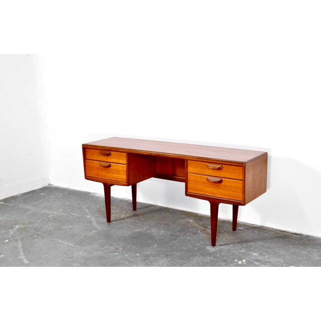 Very rare Vintage Midcentury Danish style afromosia desk / dressing table for sale. Vintage Afromosia desk made by Times...