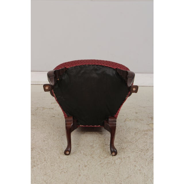 Pair of Antique Mahogany Open Arm Chairs For Sale - Image 16 of 16