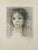 Leonor Fini, Female Face, 1960s, Lithograph For Sale