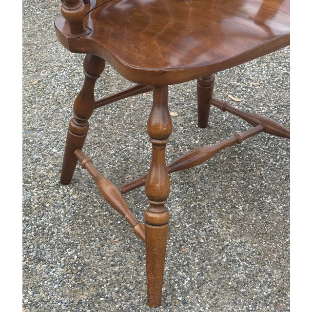 Brown Vintage Pennsylvania House Duxbury Cherry Windsor Chairs - Set of 6 For Sale - Image 8 of 12