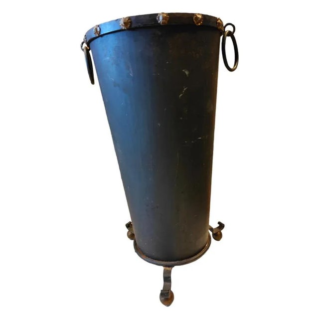 1930s Wrought Iron Umbrella Stand, 1930s For Sale - Image 5 of 9