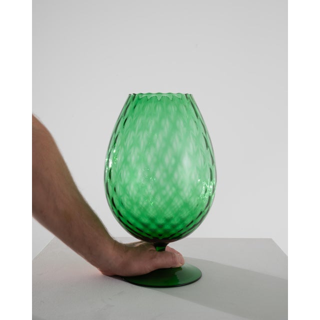 1960s Italian Green Glass Goblet For Sale - Image 16 of 18