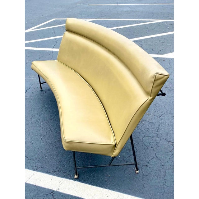 Outstanding Midcentury benched seating. Originally used in the 1966 opening of the Hatter Planetarium at Gettysburg...