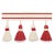 Contemporary Sample - Schumacher Merida Tassel Fringe in Coral For Sale - Image 3 of 3
