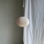 Small Japanese-Style Rattan and Natural Linen Pendant Light For Sale - Image 5 of 18