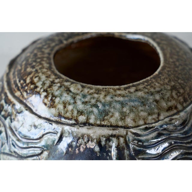 1940s Mid-Century Studio Pottery Vase, 1960s For Sale - Image 5 of 8
