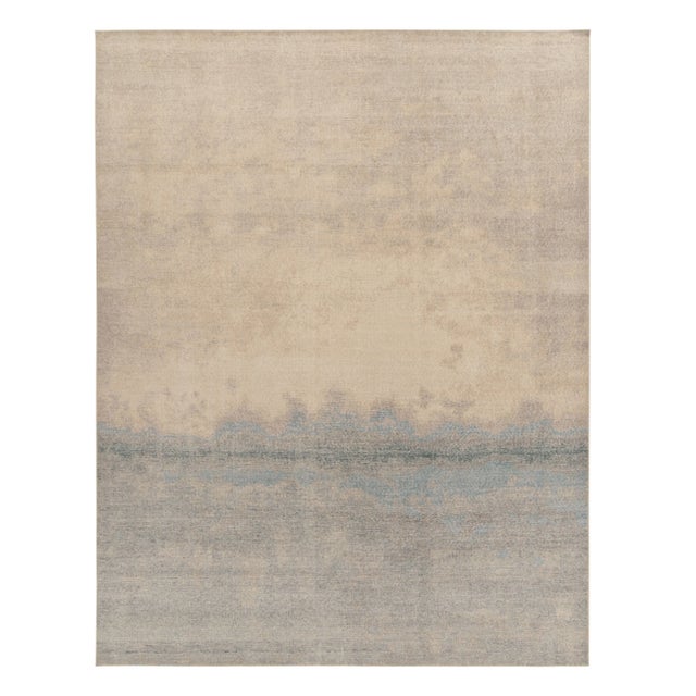Textile Rug & Kilim’s Ciel Rug in Cream and Blue, 5x8 For Sale - Image 7 of 7