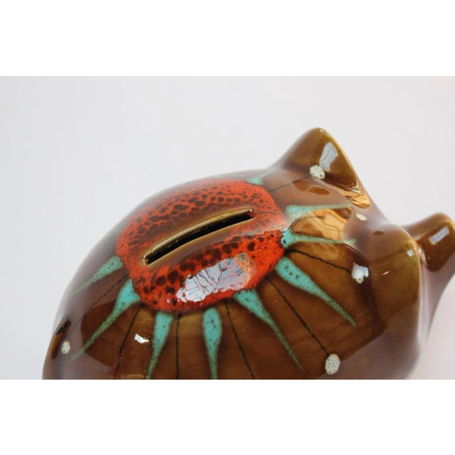 Mid-Century Italian Modern Ceramic Piggy Bank by Bertoncello For Sale - Image 11 of 12
