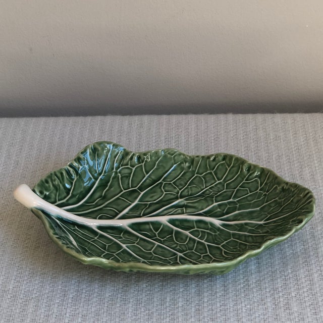 Bordallo Pinheiro Cabbage Leaf Serving Dish Chairish