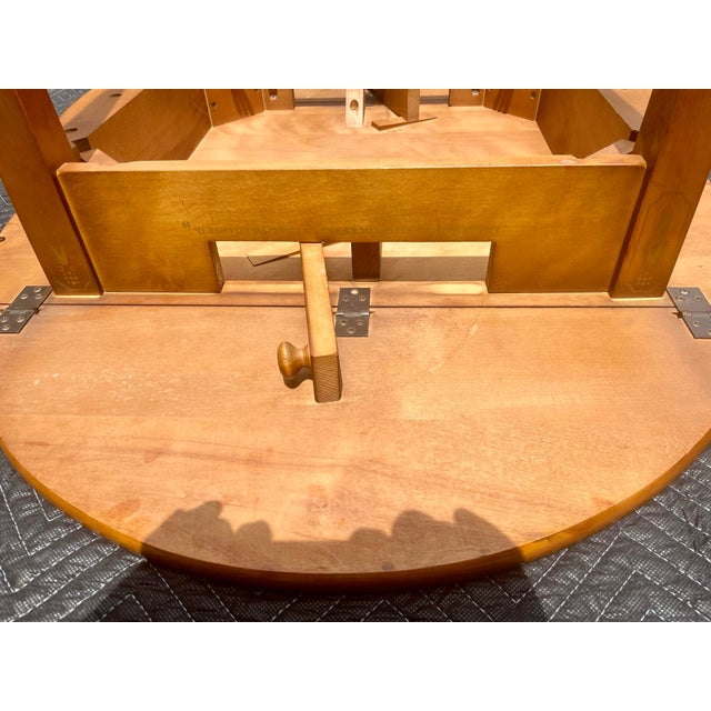 L. Hitchcock Stenciled Drop Leaf Apprentice Table For Sale - Image 9 of 12