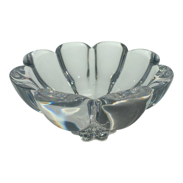 Orrefors Crystal Petal Bowl For Sale