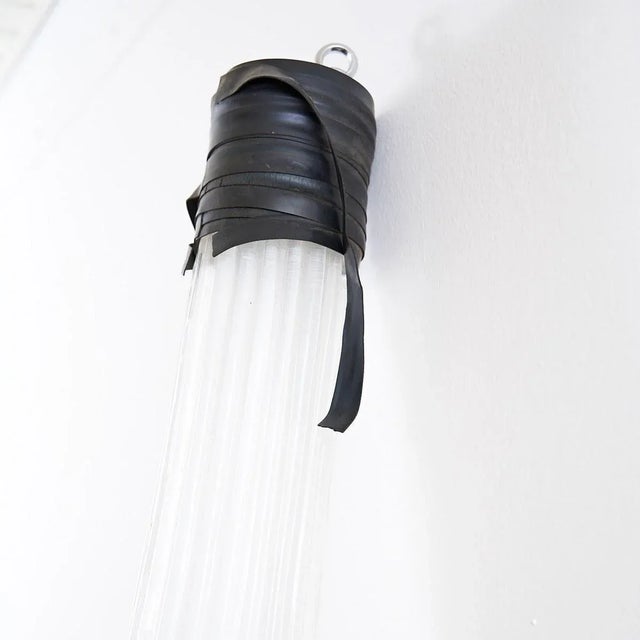 Vintage Lamp in Bamboo and Murano Glass For Sale - Image 6 of 10