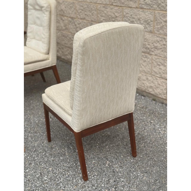Wood Set of 4 Mid-Century Modern Teak Dining Chairs For Sale - Image 7 of 8
