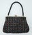 French Black Beaded Handbag With Floral Embroidery, 1950's For Sale - Image 4 of 12