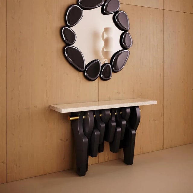 Wood Cadiz Console Table by Hommés Studio For Sale - Image 7 of 8