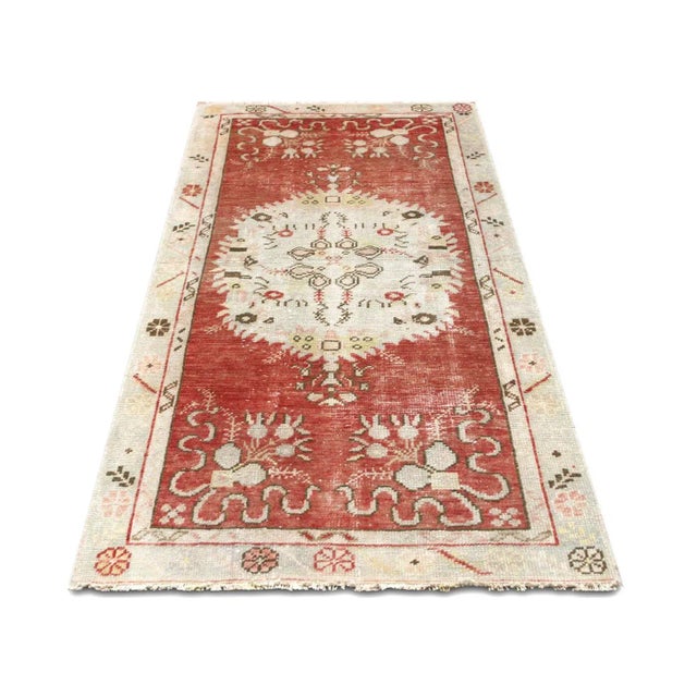 1960s 1960s Turkish Oushak Rug For Sale - Image 5 of 7