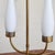 1950s Italian Brass Table Lamp with Frosted Glass Shades, 1950s For Sale - Image 5 of 9