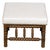 19th Century English Turned Bobbin Legs Stool with Linen Upholstery For Sale