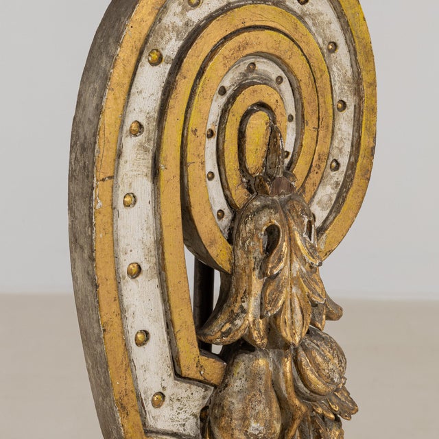19th Century 19th Century France Gold Carved Giltwood Floor Lamps - Pair For Sale - Image 5 of 10
