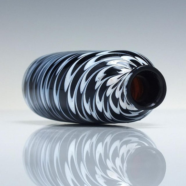 18th Century Nailsea Type Glass Flask, 1780 For Sale - Image 4 of 6