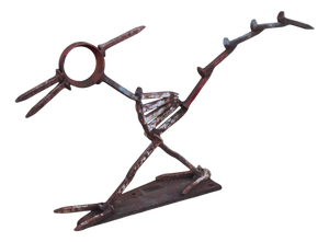 Industrial Metal Road Runner Sculpture Garden Statue