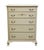 French Provincial Kindel Furniture Off White Painted Country French Provincial 37" Chest of Drawers For Sale - Image 3 of 12