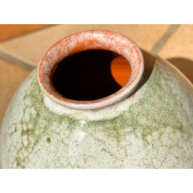 Green Gradient Studio Ceramic Vase, Germany, 1976 For Sale - Image 9 of 15