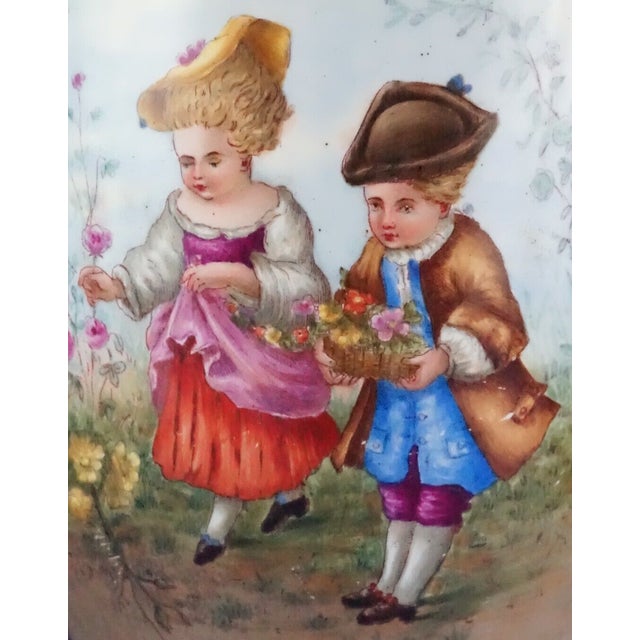 Vintage Empire Hand-Painted Porcelain Vase from Fischer J. Manufactory, 1920s For Sale - Image 14 of 18