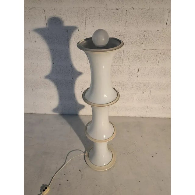 Bamboo Floor Lamp by Enrico Tronconi for Viscosi, 1970s For Sale - Image 13 of 13